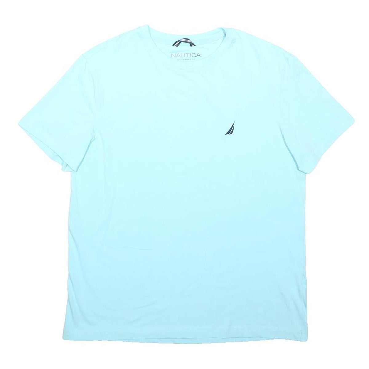 NAUTICA Mens Blue Crew Neck Cotton Blend T-Shirt M Casual Summer Style