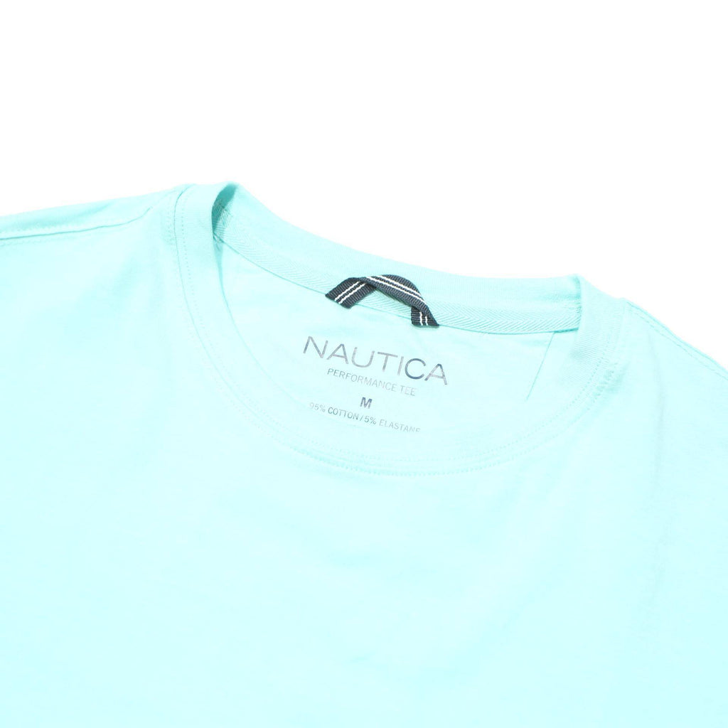 NAUTICA Mens Blue Crew Neck Cotton Blend T-Shirt M Casual Summer Style