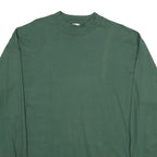 RUSSELL ATHLETIC Mens Green Long Sleeve Crew Neck T-Shirt L Cotton Casual