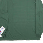 RUSSELL ATHLETIC Mens Green Long Sleeve Crew Neck T-Shirt L Cotton Casual