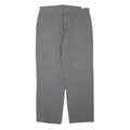 DICKIES Mens Cotton Blend Grey Regular Straight Trousers W38 L32 Workwear