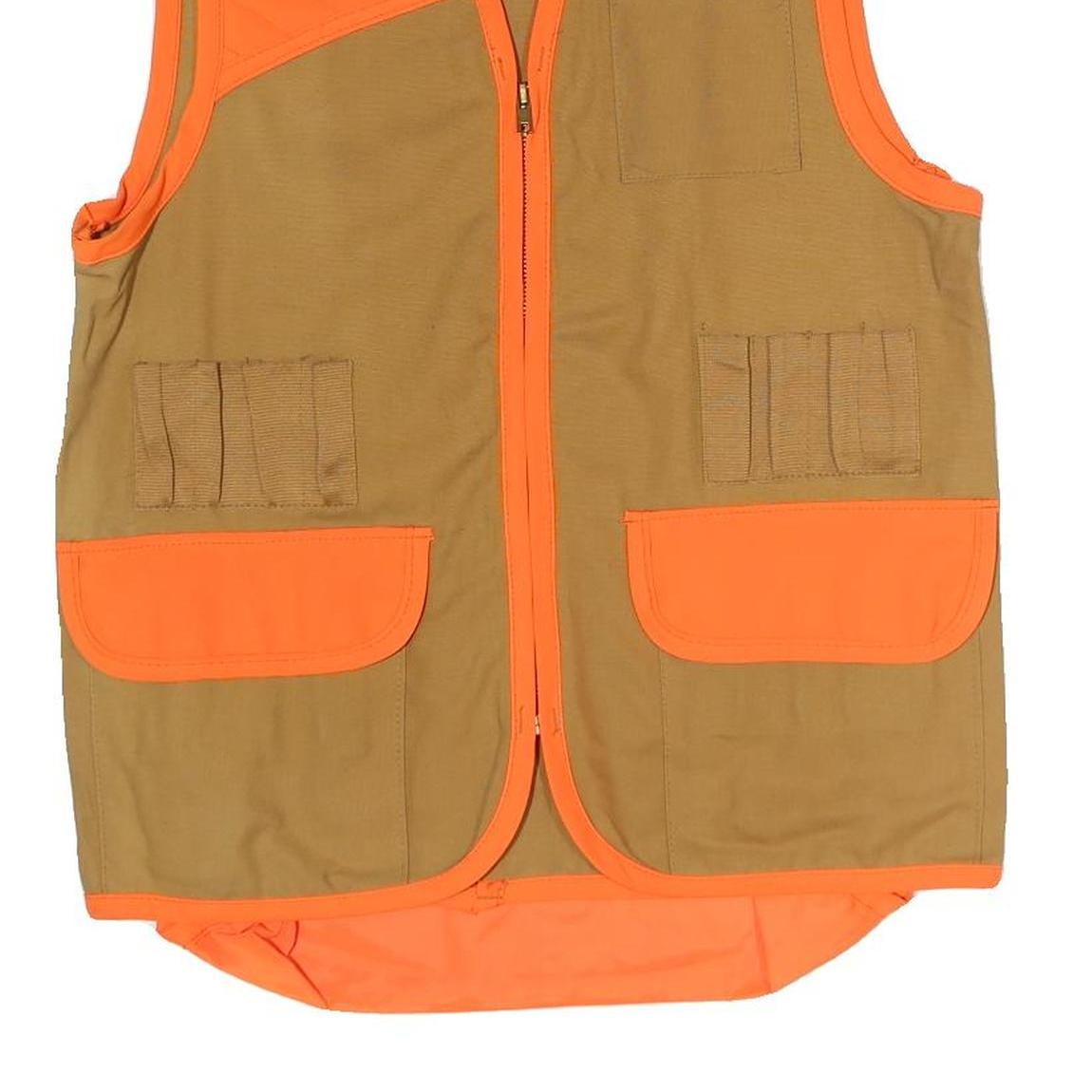 RANGER Mens Brown & Orange Outdoor Jacket M Cotton Plain Utility Hunting Style