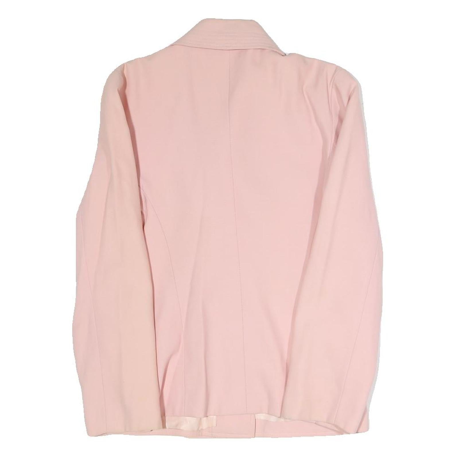 GEORGES ET ALBERT BENDER Womens Pink Blazer Jacket S Polyester Blend Woven