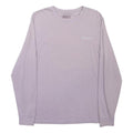 COLUMBIA Mens Lilac Long Sleeve Crew Neck Graphic T-Shirt M Cotton Blend