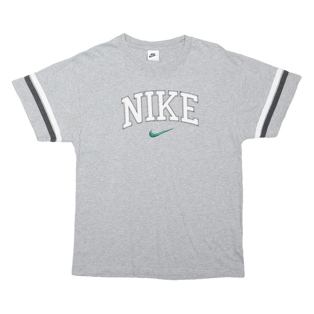 NIKE Mens Grey Graphic T-Shirt S Short Sleeve Crew Neck Casual Sporty