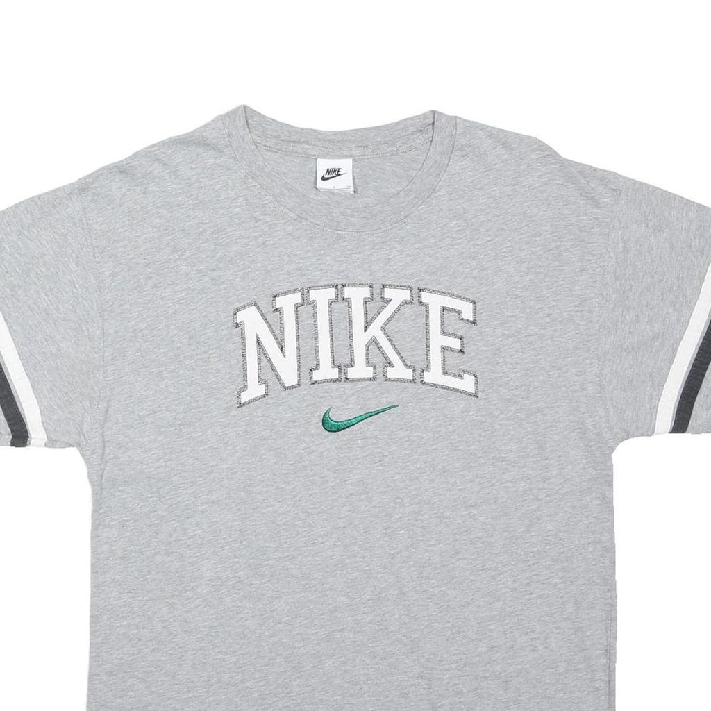 NIKE Mens Grey Graphic T-Shirt S Short Sleeve Crew Neck Casual Sporty
