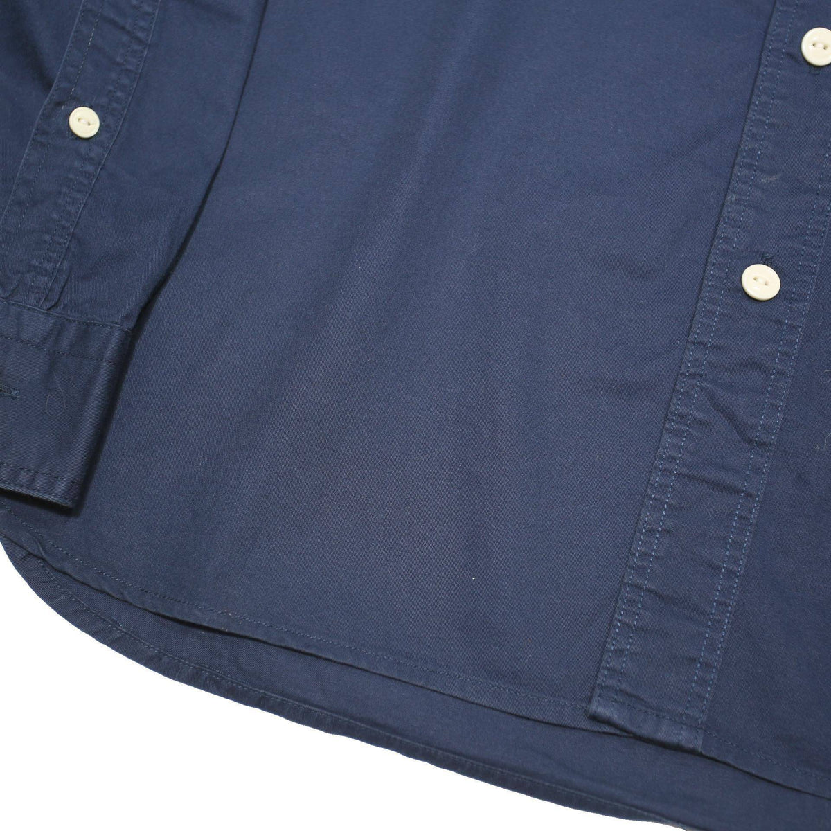 LEVI'S Mens Navy Blue Cotton Blend Shirt M Button Long Sleeve Casual Work Style
