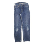 LEVI'S 521 02 Mens Jeans Blue Regular Straight Denim Medium W30 L32 Classic Zip