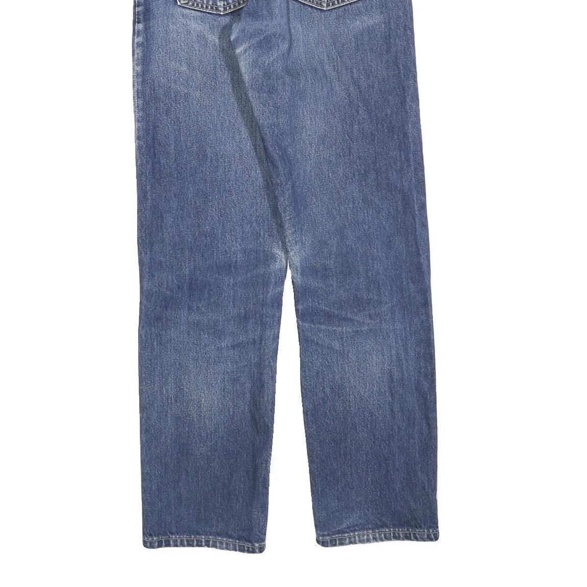 LEVI'S 521 02 Mens Jeans Blue Regular Straight Denim Medium W30 L32 Classic Zip