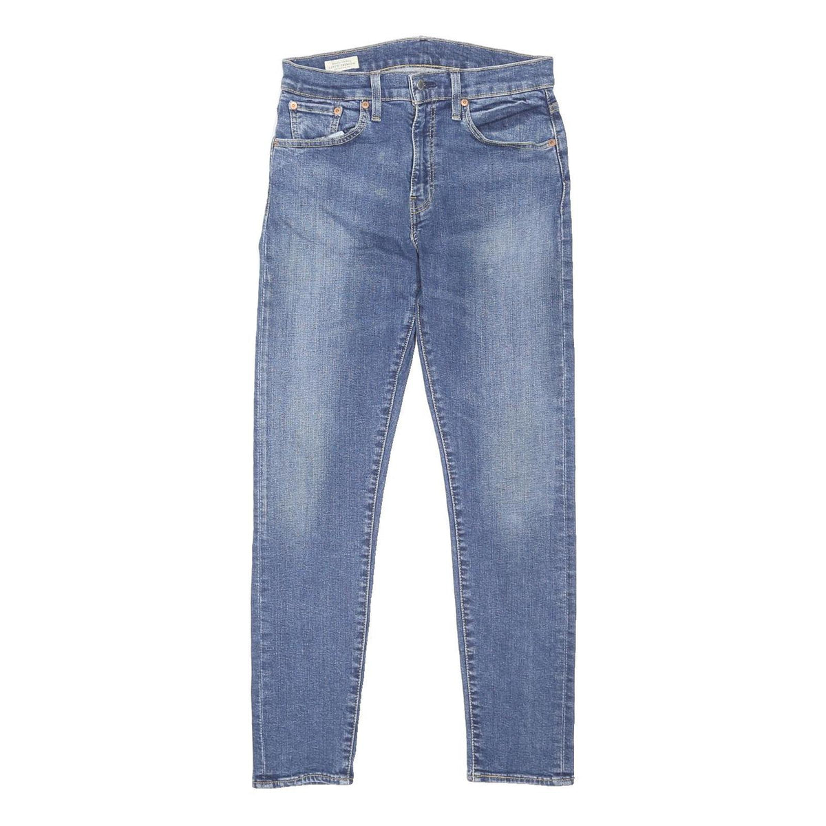 LEVI'S 512 BIG E Mens Jeans Blue Regular Skinny Denim Medium Wash W30 L29 Button