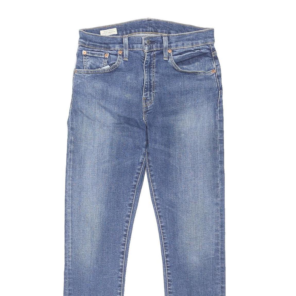 LEVI'S 512 BIG E Mens Jeans Blue Regular Skinny Denim Medium Wash W30 L29 Button