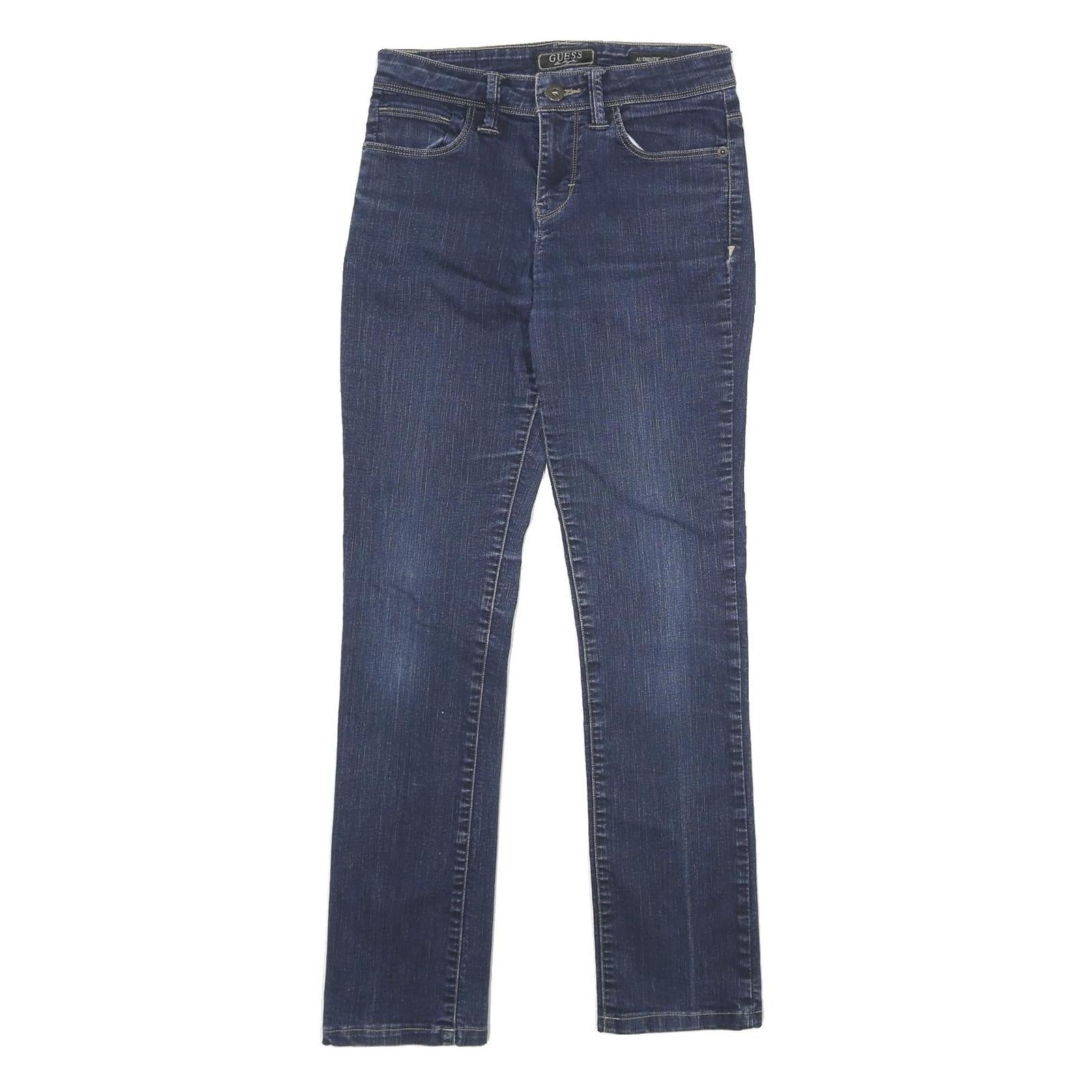 GUESS Womens Jeans Blue Slim Skinny Denim Medium W26 L30 Stylish Cotton Blend