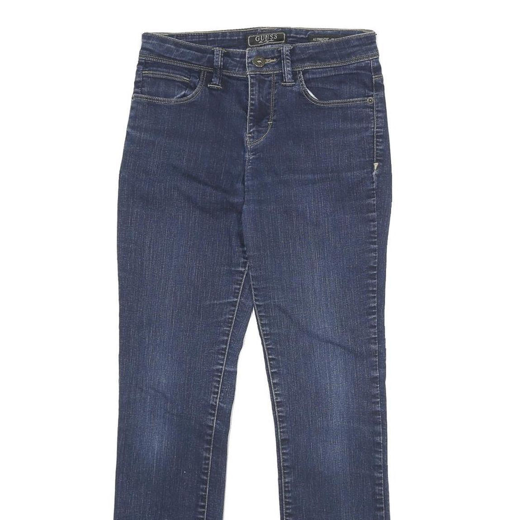 GUESS Womens Jeans Blue Slim Skinny Denim Medium W26 L30 Stylish Cotton Blend