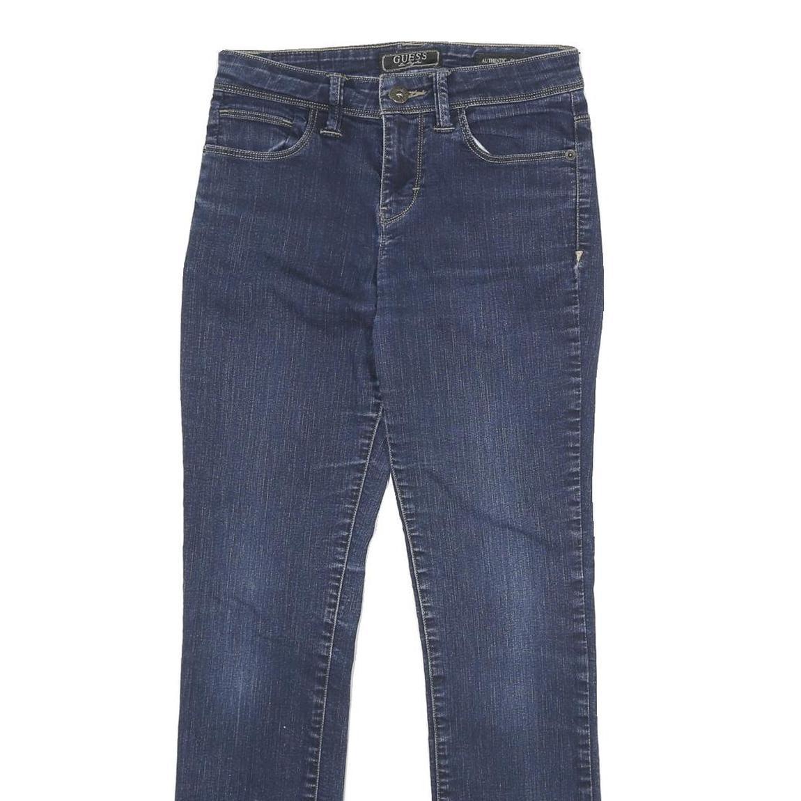 GUESS Womens Jeans Blue Slim Skinny Denim Medium W26 L30 Stylish Cotton Blend
