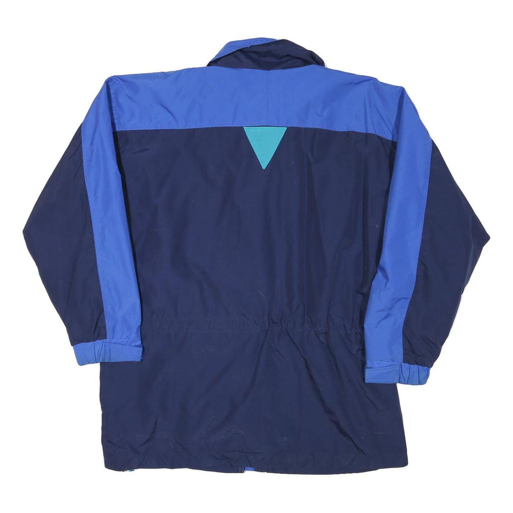 HUNT CLUB Womens Blue Navy & Teal Sporty Zip Jacket S Polyester Blend