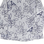 JULIENNA COLLECTION Womens Grey & Navy Print Zip Jacket L Polyester Blend Soft