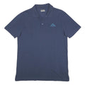 KAPPA Mens Blue Polo Shirt L Cotton Short Sleeve Classic Logo