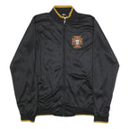 Mens Black Portugal Outdoor Synthetic Woven Zip Jacket XL Plain Casual