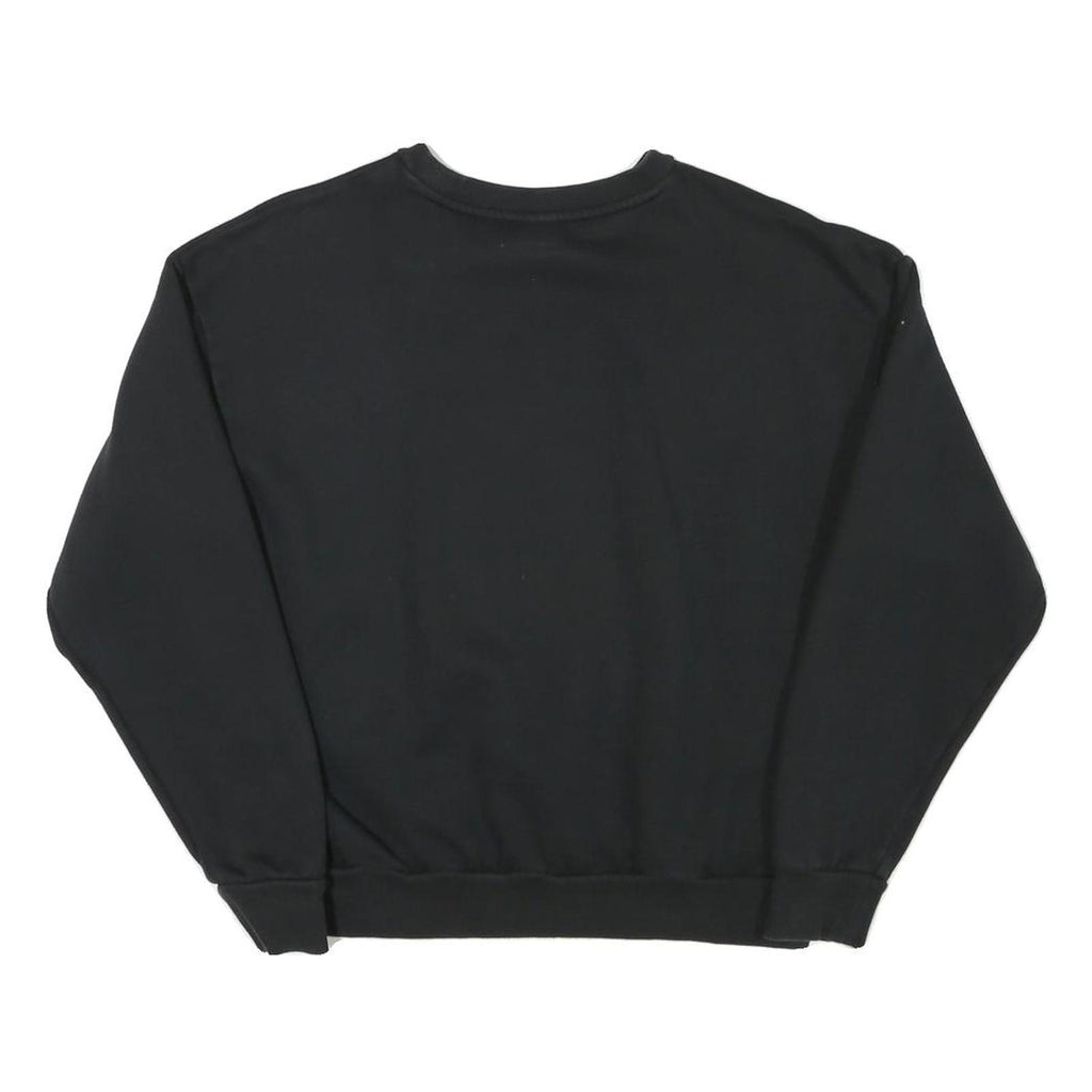 PUMA Mens Black Cotton Blend Crew Neck M Sweatshirt Logo Pullover Casual