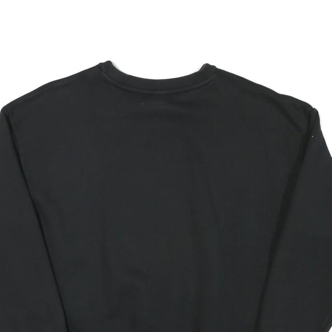 PUMA Mens Black Cotton Blend Crew Neck M Sweatshirt Logo Pullover Casual