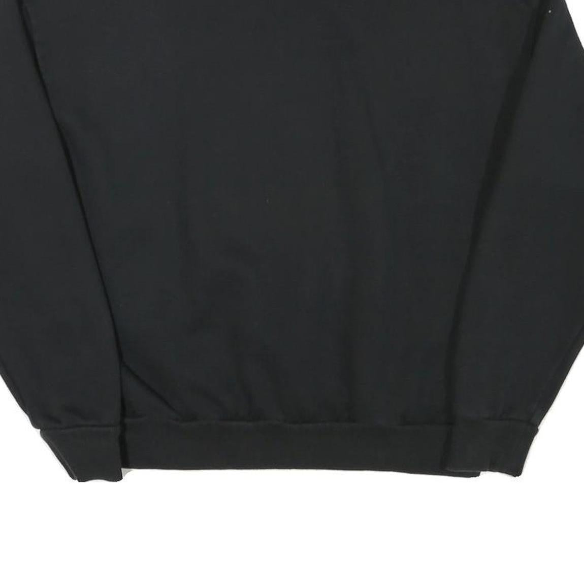 PUMA Mens Black Cotton Blend Crew Neck M Sweatshirt Logo Pullover Casual