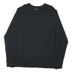 NIKE Mens Black Gold Cal Volleyball Long Sleeve Crew Neck T-Shirt XL Cotton