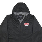 CHAMPION Mens Black Hooded Zip Jacket S Polyester Blend Plain Lightweight