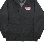 CHAMPION Mens Black Hooded Zip Jacket S Polyester Blend Plain Lightweight