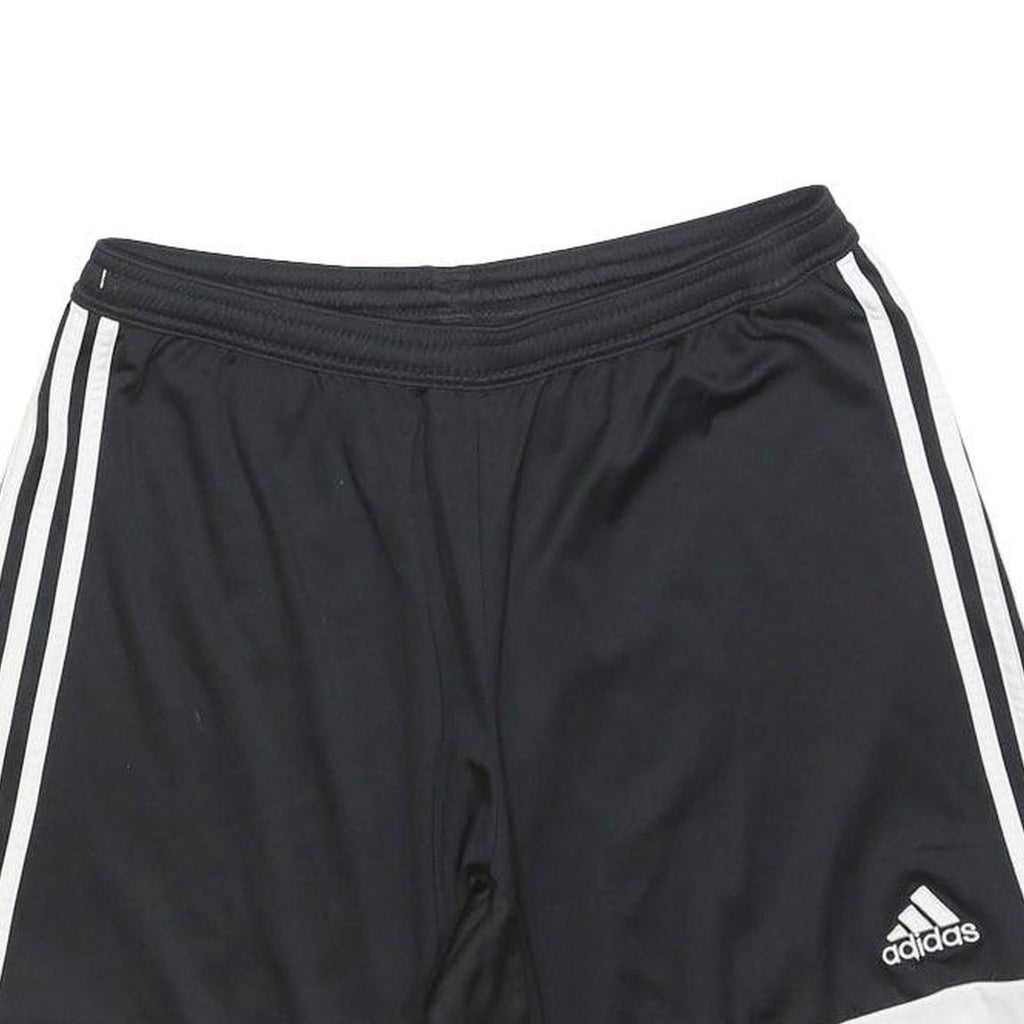ADIDAS Mens Shorts Black & White Casual L W32 Polyester ClimaCool