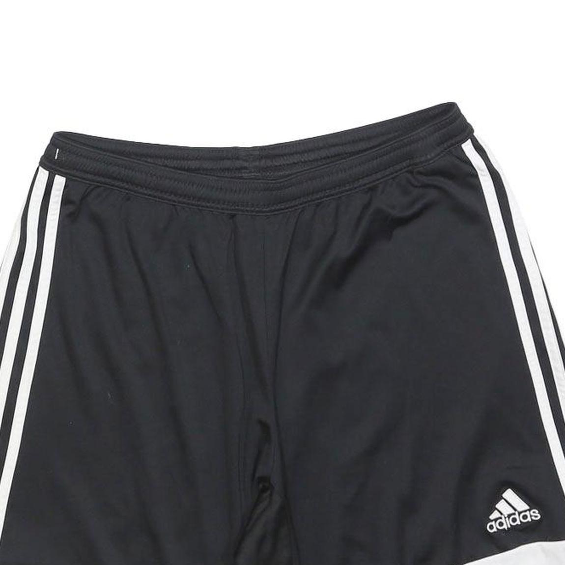 ADIDAS Mens Shorts Black & White Casual L W32 Polyester ClimaCool