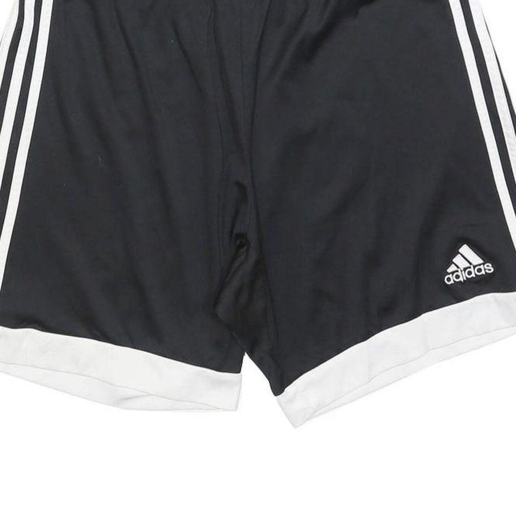 ADIDAS Mens Shorts Black & White Casual L W32 Polyester ClimaCool