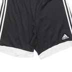 ADIDAS Mens Shorts Black & White Casual L W32 Polyester ClimaCool