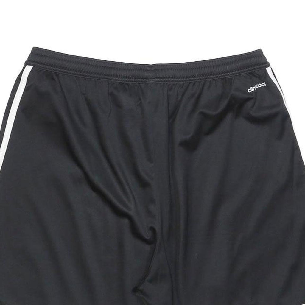 ADIDAS Mens Shorts Black & White Casual L W32 Polyester ClimaCool
