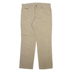 WRANGLER Mens Trousers Beige Regular Straight W35 L30