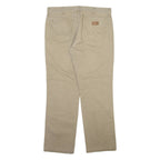 WRANGLER Mens Trousers Beige Regular Straight W35 L30