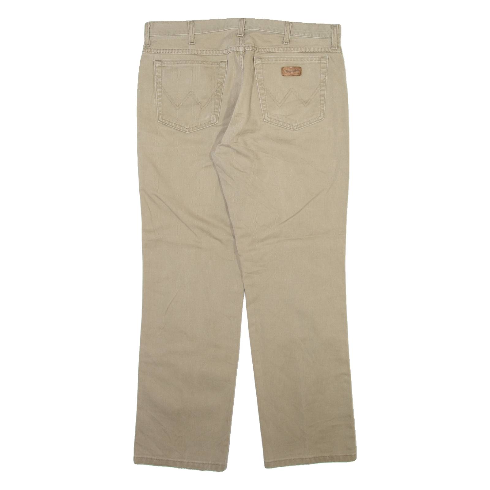 WRANGLER Mens Trousers Beige Regular Straight W35 L30