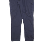 CHICOREE Womens Cotton Blend Navy Slim Tapered Trousers W36 L32 Casual Zip