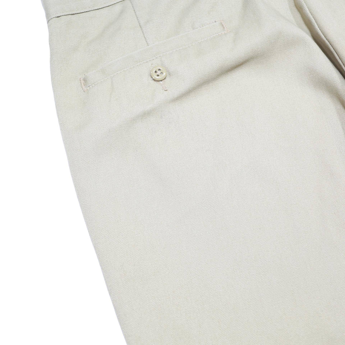 DICKIES Mens Regular Fit Beige Cotton Blend Trousers W38 L29 Zip Closure
