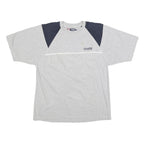 CHAPS RALPH LAUREN Mens Grey & Navy Short Sleeve Crew Neck T-Shirt M Classic