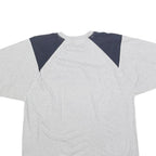 CHAPS RALPH LAUREN Mens Grey & Navy Short Sleeve Crew Neck T-Shirt M Classic