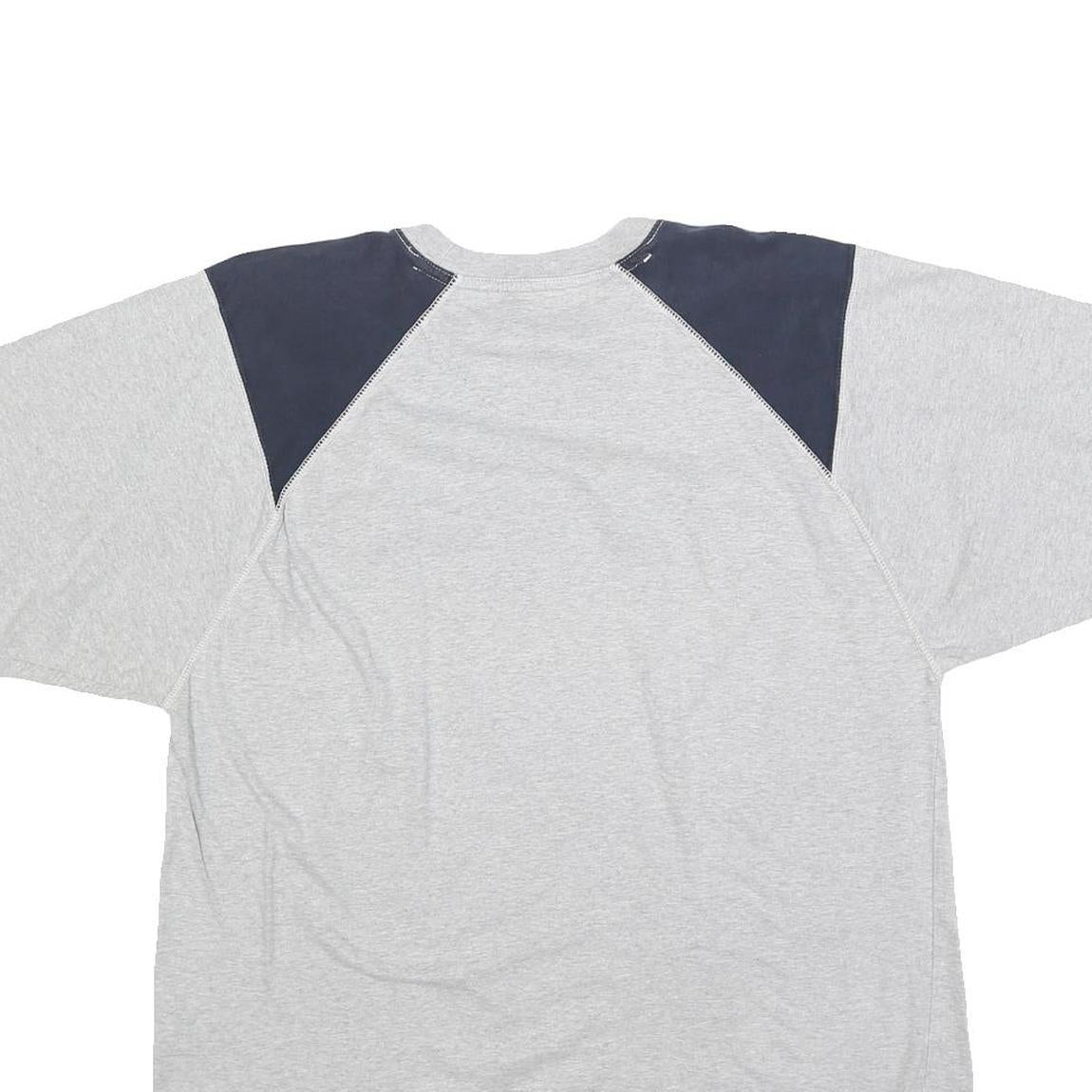 CHAPS RALPH LAUREN Mens Grey & Navy Short Sleeve Crew Neck T-Shirt M Classic