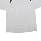 CHAPS RALPH LAUREN Mens Grey & Navy Short Sleeve Crew Neck T-Shirt M Classic