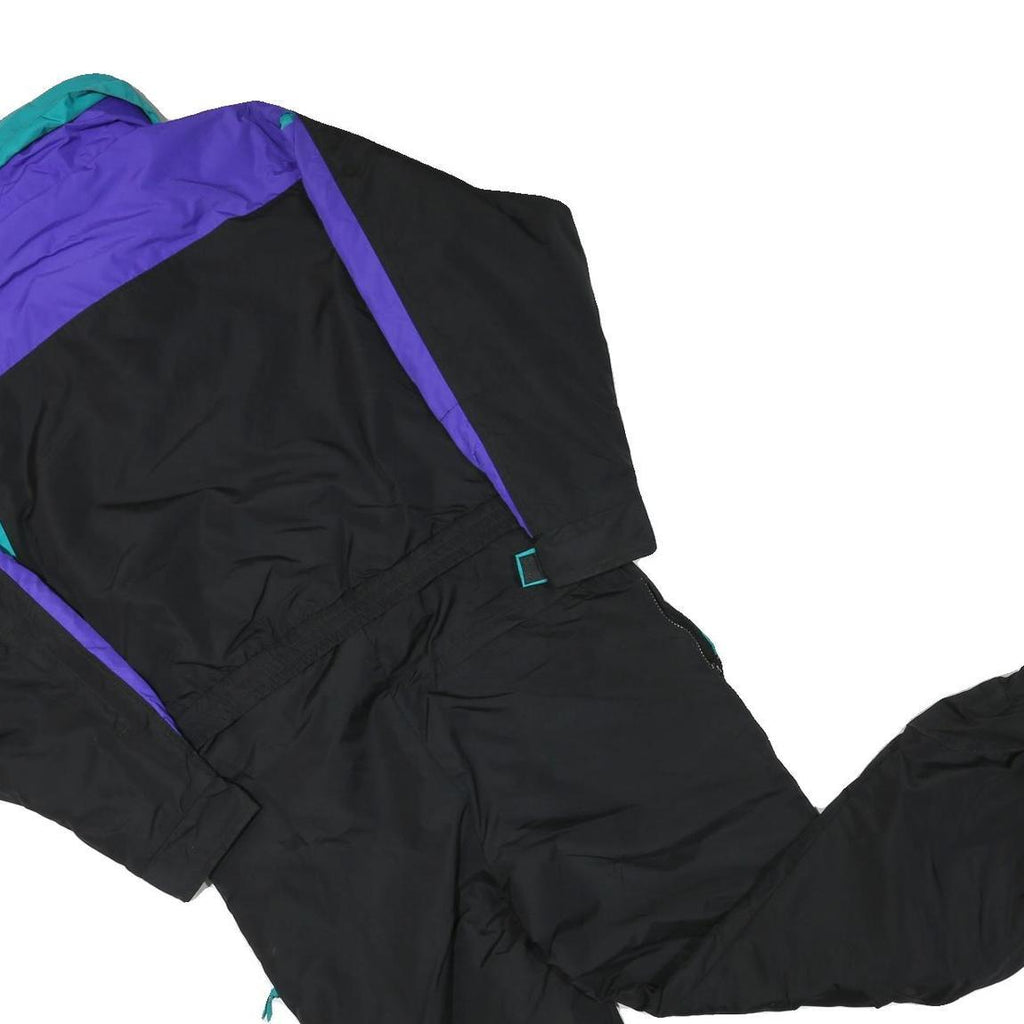 COLUMBIA Mens Black & Purple Polyester Lined Dungarees S W34 L28 Outdoor Ski