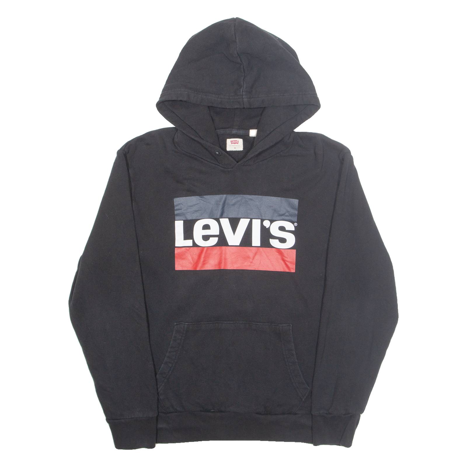 LEVI'S Mens Black Hoodie M