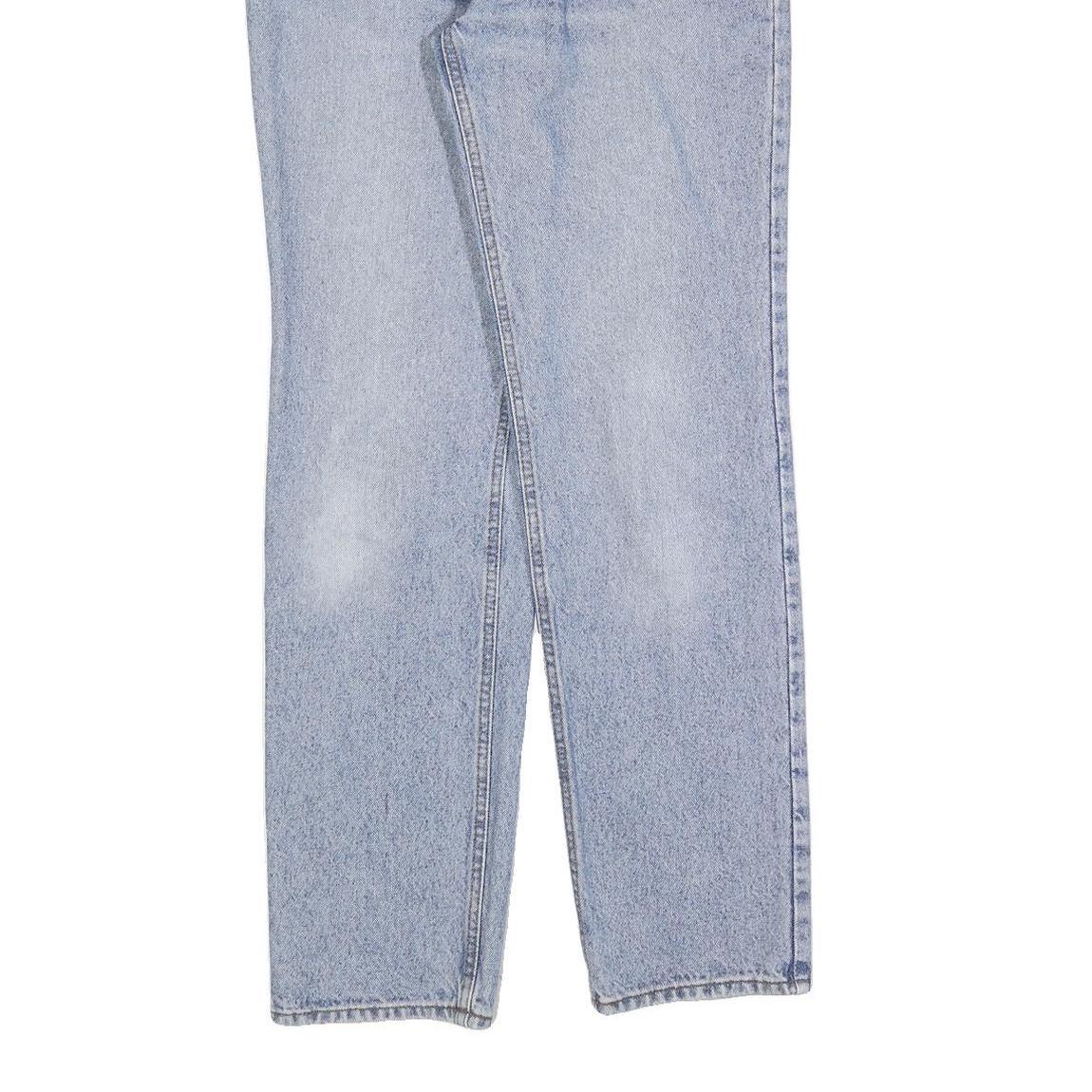 COTTON BLUE Mens Jeans Blue Regular Straight Denim Light W31 L32 Classic Zip