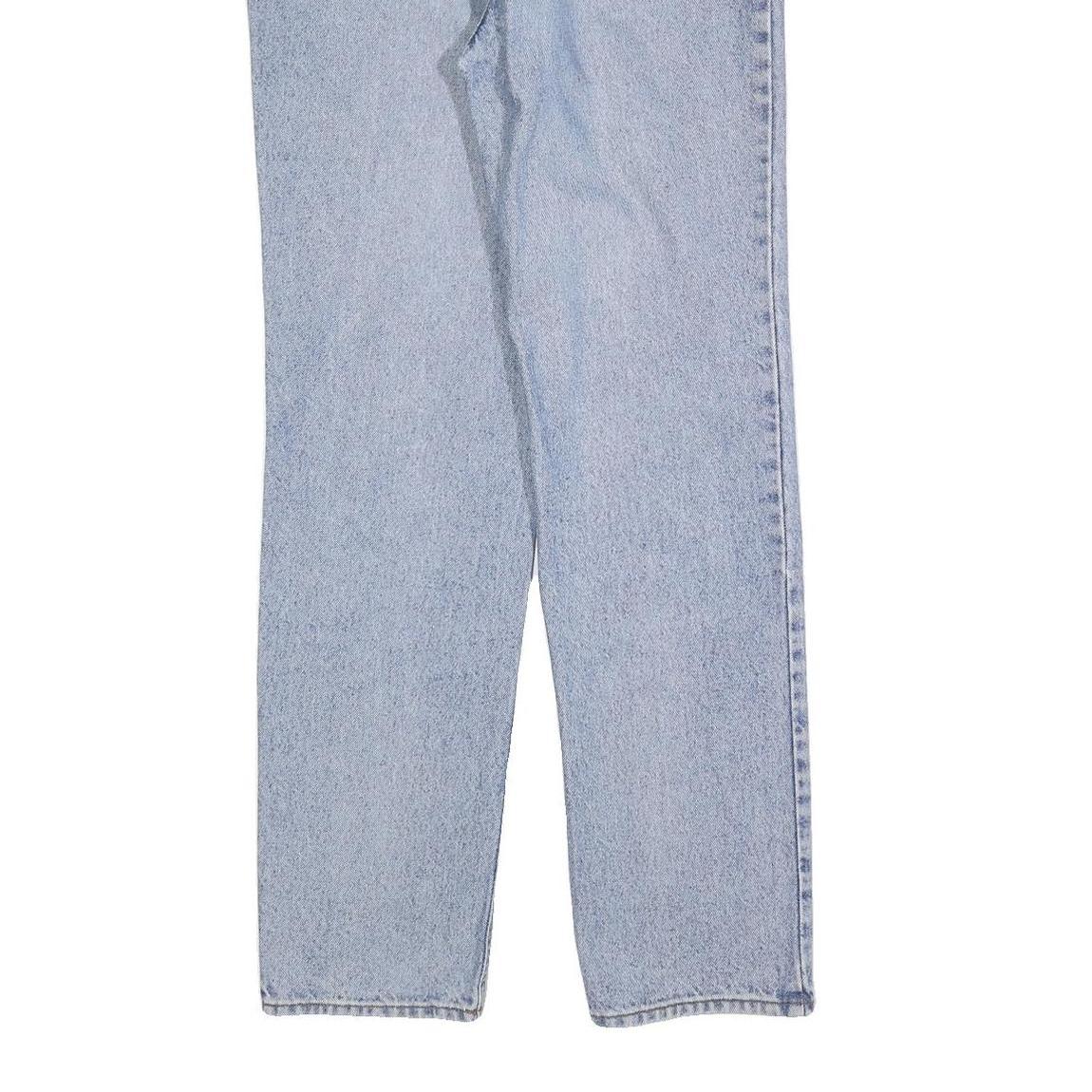 COTTON BLUE Mens Jeans Blue Regular Straight Denim Light W31 L32 Classic Zip