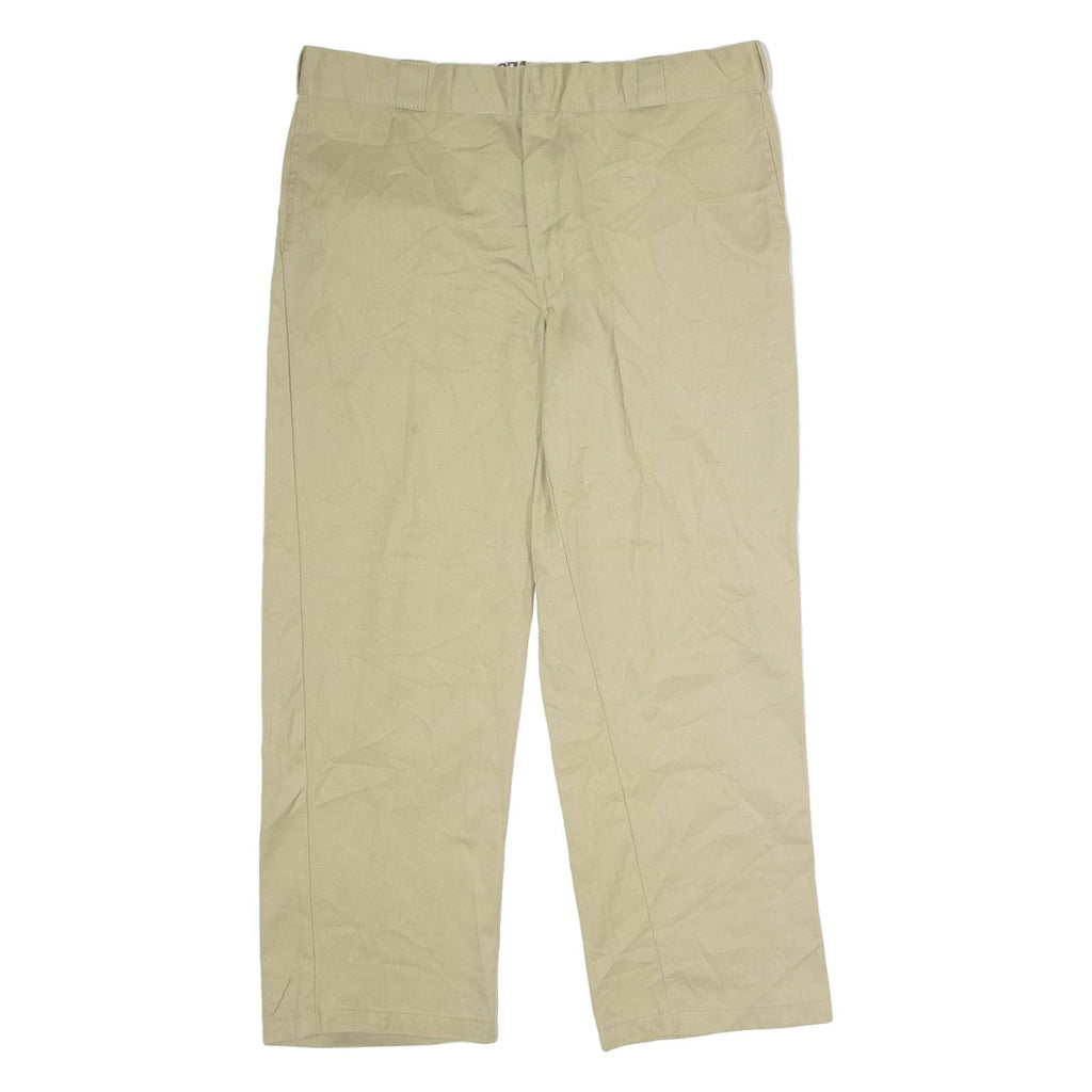 DICKIES 874 Workwear Mens Twill Trousers Beige Classic Straight W38 L28