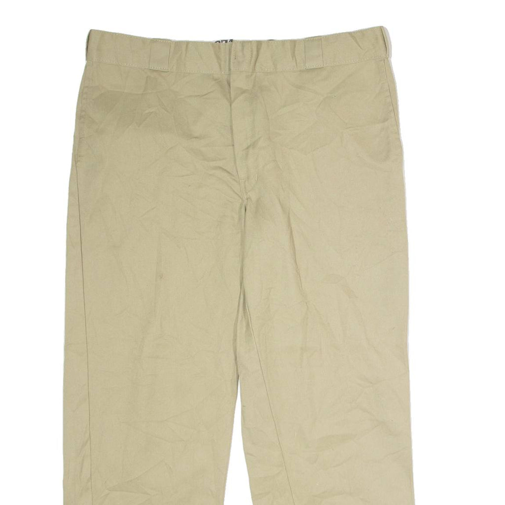 DICKIES 874 Workwear Mens Twill Trousers Beige Classic Straight W38 L28