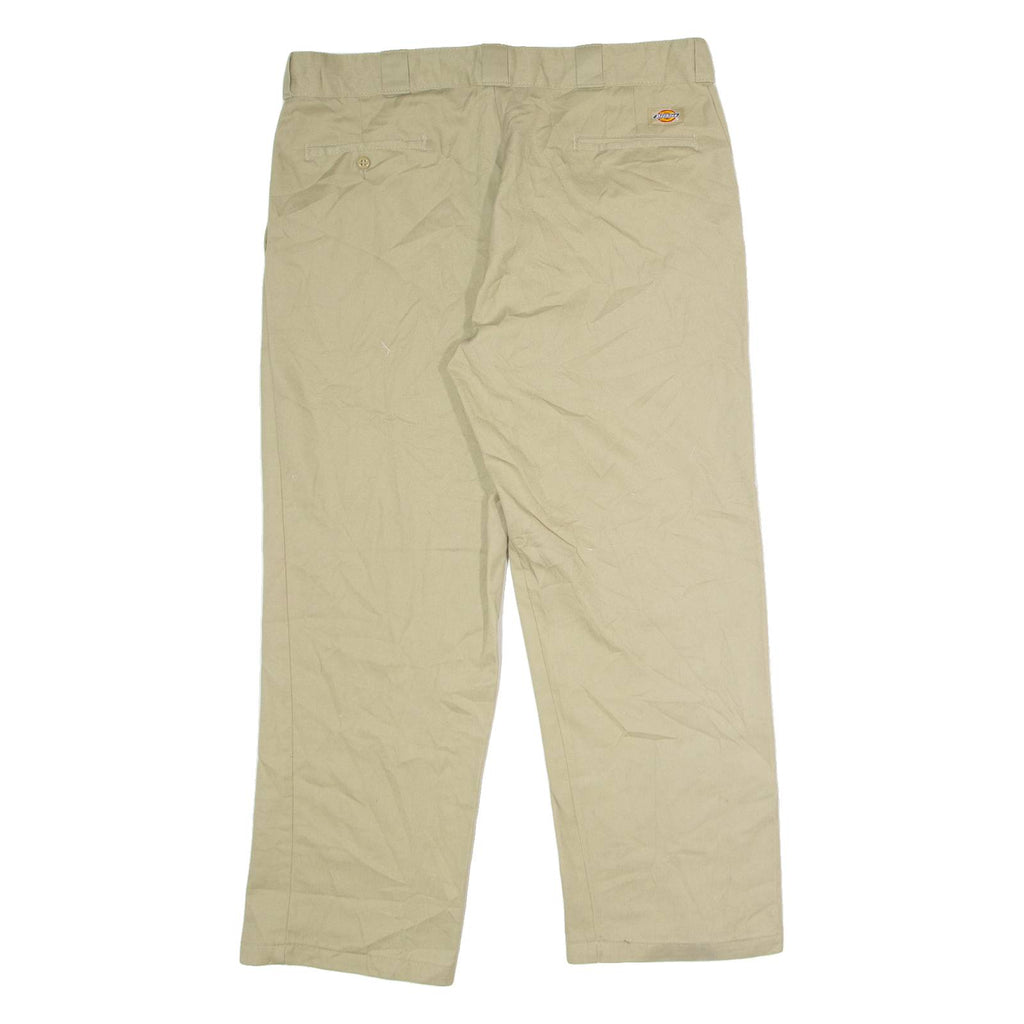 DICKIES 874 Workwear Mens Twill Trousers Beige Classic Straight W38 L28
