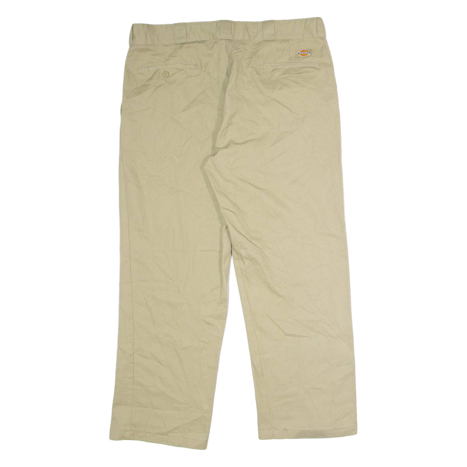 DICKIES 874 Workwear Mens Twill Trousers Beige Classic Straight W38 L28